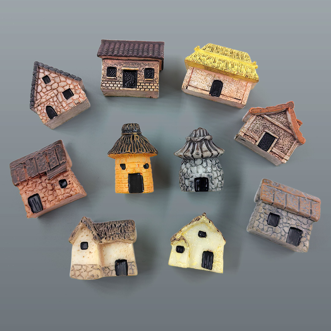 Tech House Accessories - Miniature de maison en résine, artisanat