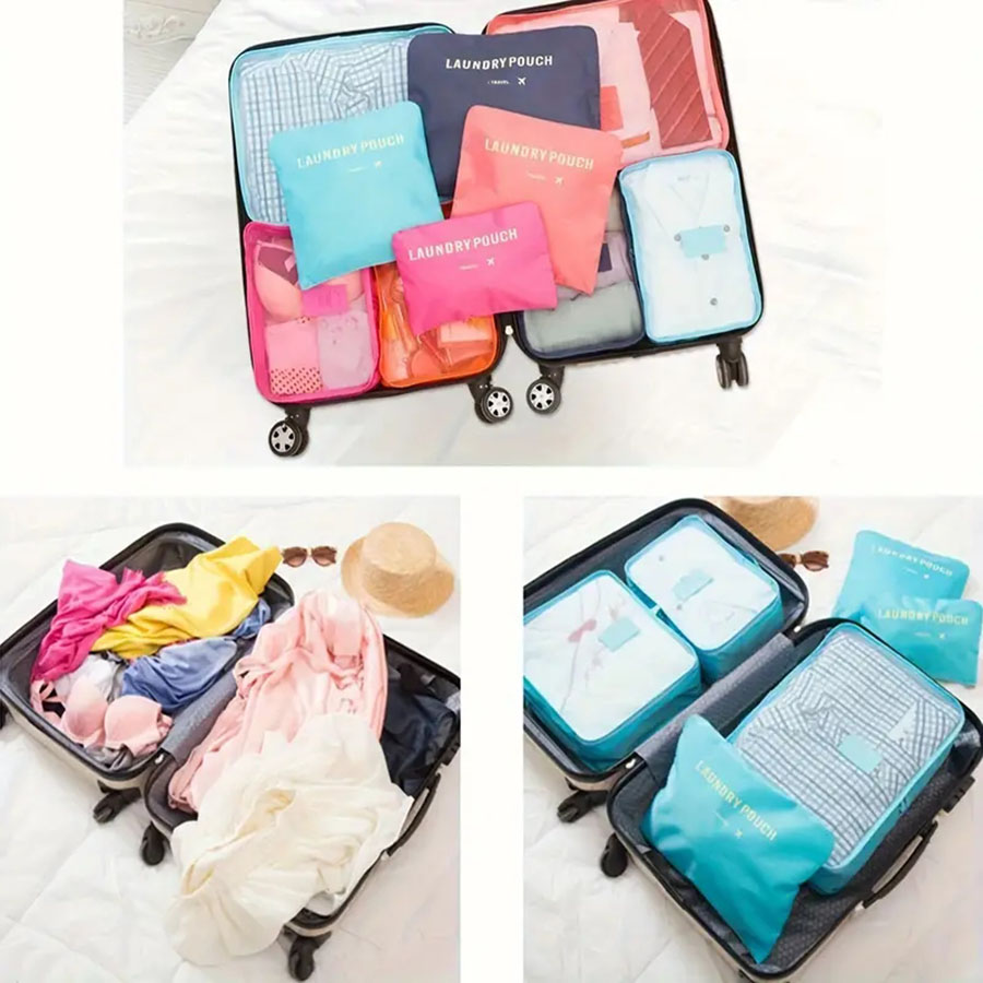 6 pièces organisateur de voyag - Tech Accessories Travel Bag avis et prix
