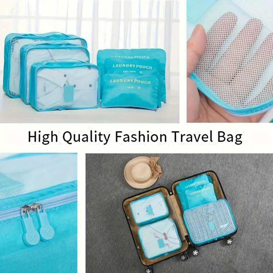 6 pièces organisateur de voyag - Tech Accessories Travel Bag avis et prix