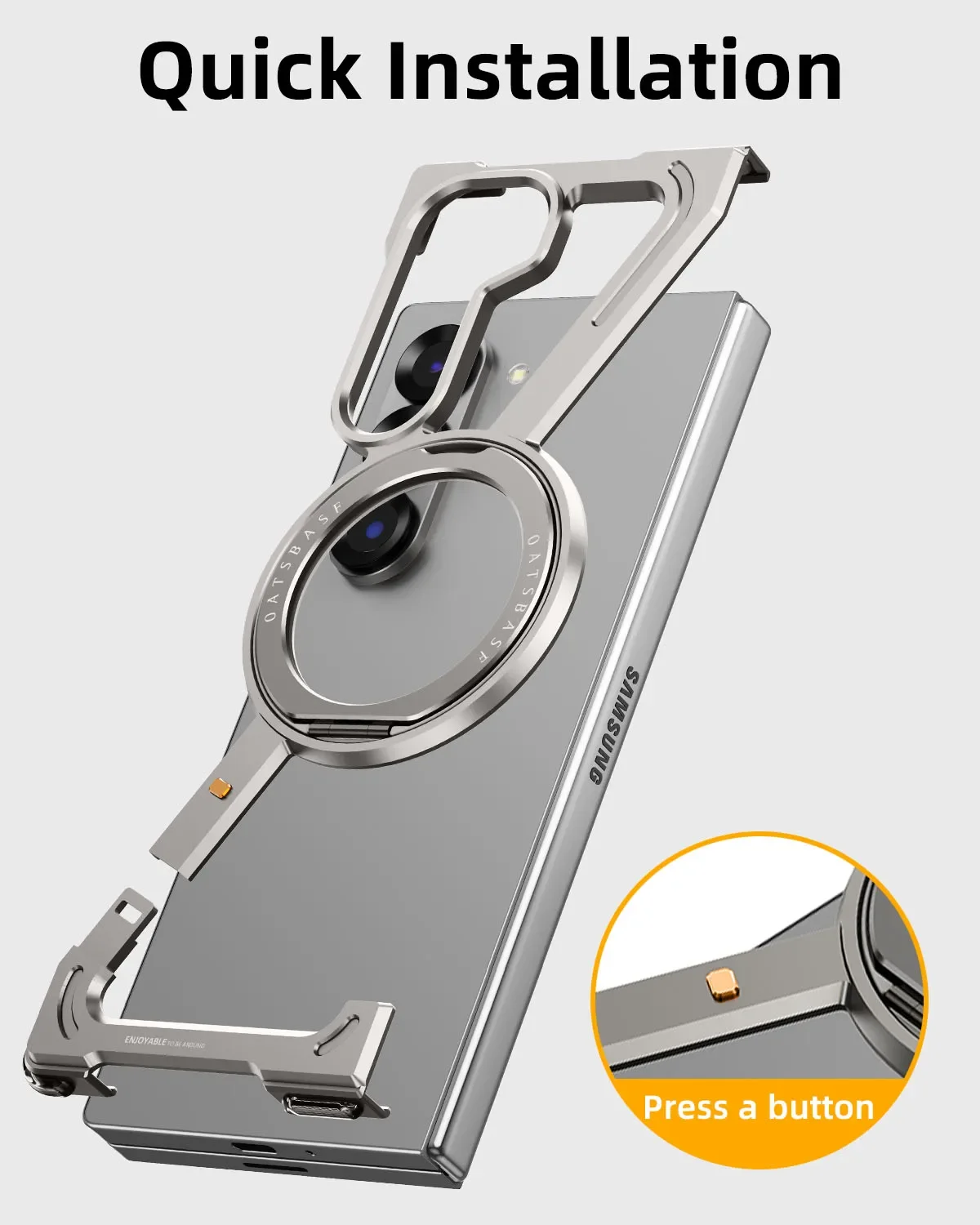 Coque de protection en métal E - Phone Stand Aluminum avis et prix